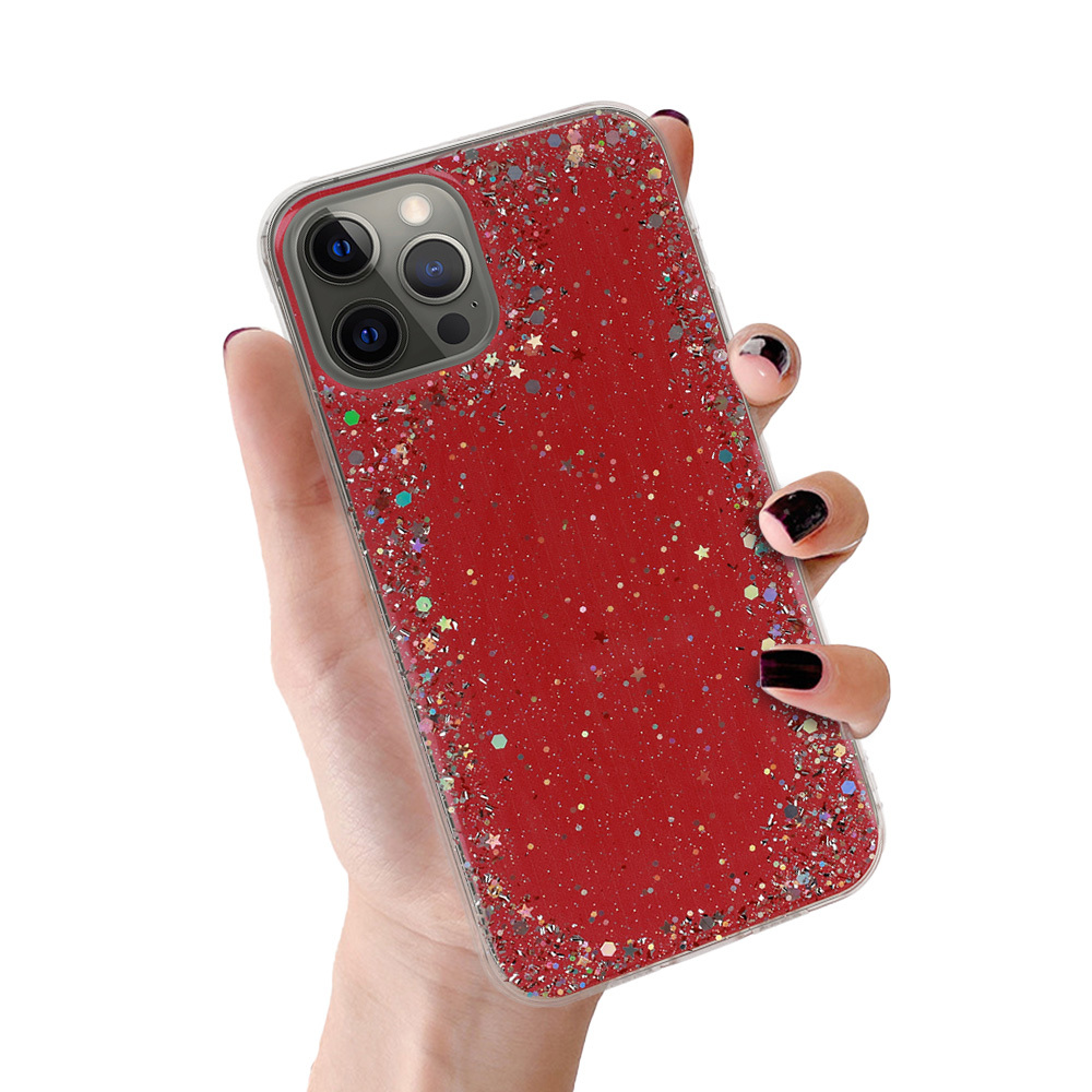 Brilliant Läbipaistev Ümbris jaoks Iphone 12 Pro Max Punane