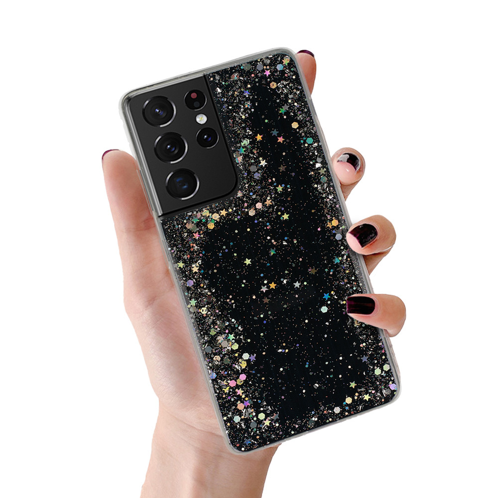 Brilliant Läbipaistev Ümbris jaoks Samsung Galaxy S21 Ultra Must