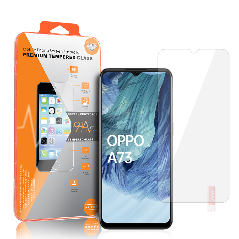 Karastatud klaas Oranž jaoks OPPO A73 2020