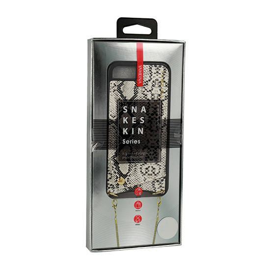 BAG - SNAKE Leather Ümbris - IPHONE XS MAX Valge