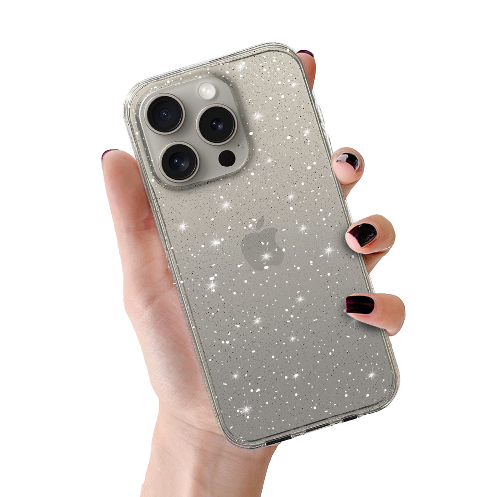 Crystal Glitter Ümbris jaoks Iphone 11 Pro Hõbedane