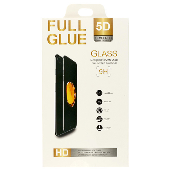 Karastatud klaas Full Glue 5D jaoks SAMSUNG GALAXY A22 4G/M22 4G MUST