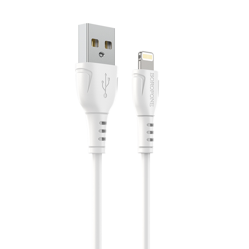 Borofone Kaabel BX51 Triumph - USB to Lightning - 2,4A 1 metre valge