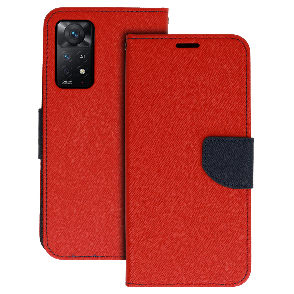 Fancy Ümbris jaoks Xiaomi Redmi Note 11 5G/Note 11S 5G/Poco M4 Pro 5G punane-tumesinine