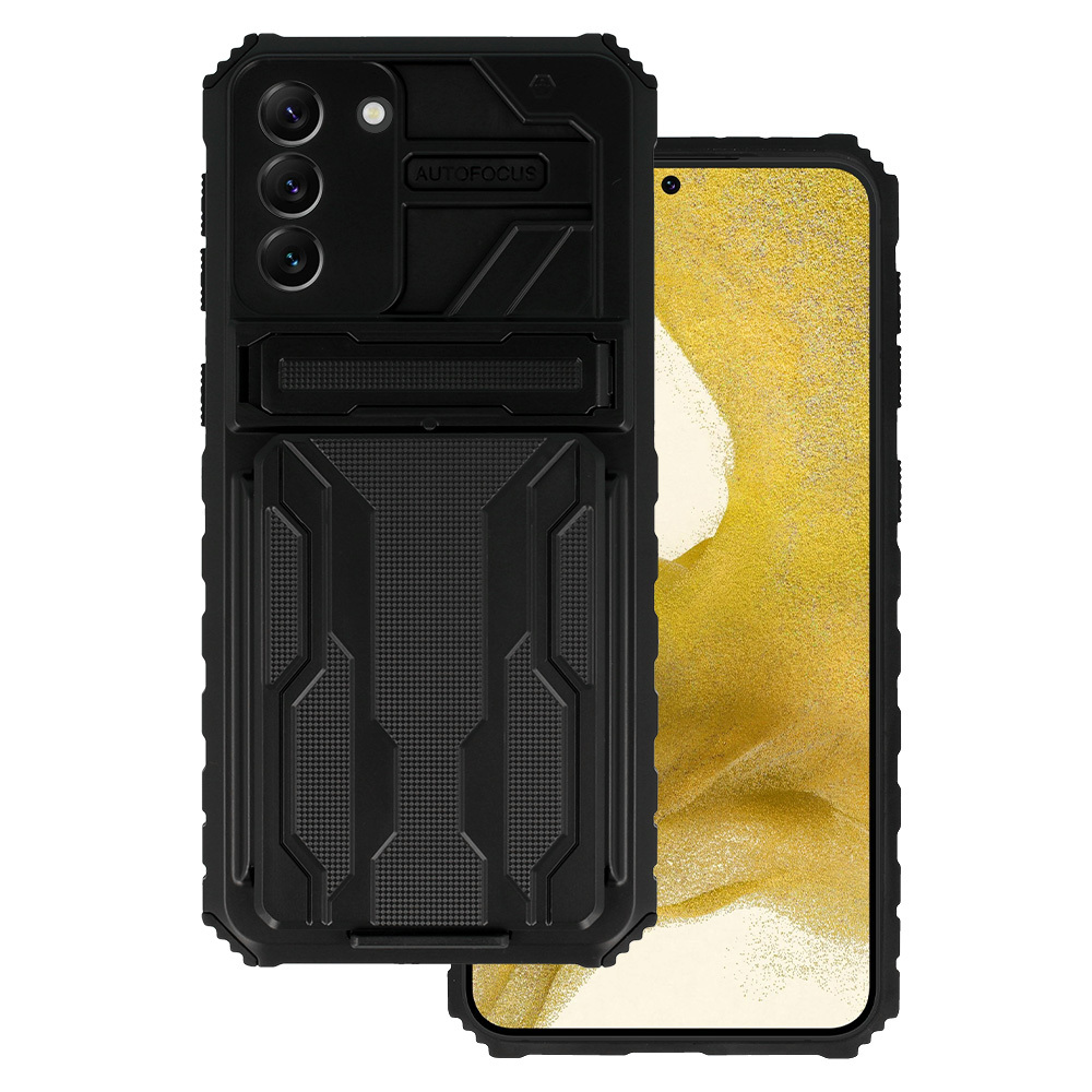 Tel Protect Combo Ümbris jaoks Samsung Galaxy S22 Plus Must