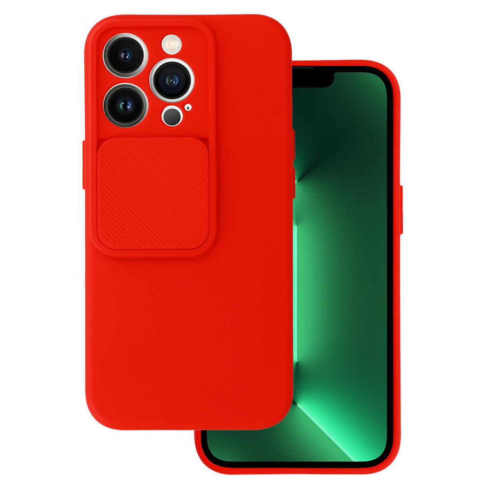 Camshield Soft jaoks Iphone 13 Pro Punane