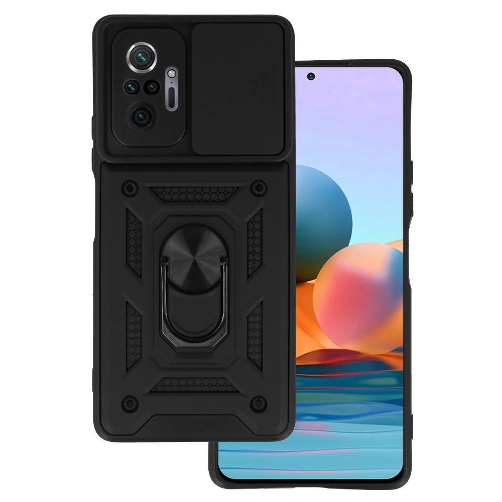 Slide Camera Armor Ümbris jaoks Xiaomi Redmi Note 10 Pro/Note 10 Pro Max must