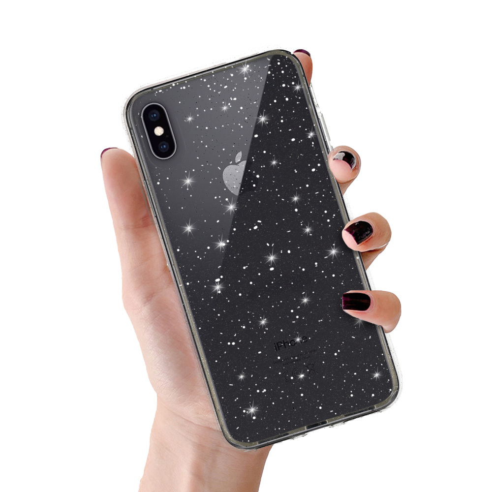Crystal Glitter Ümbris jaoks Iphone X/XS (5,8") Hõbedane