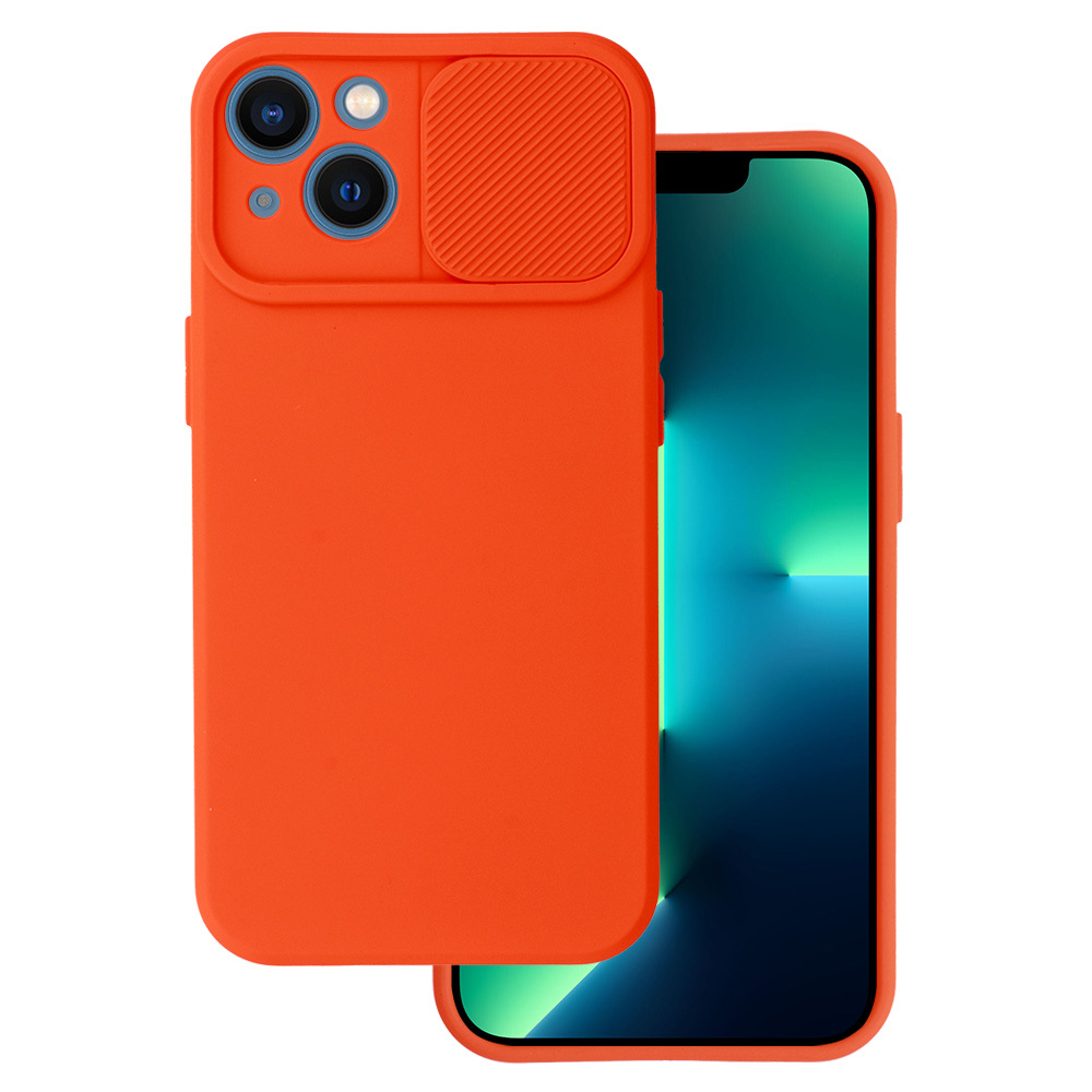 Camshield Soft jaoks Iphone 14 Oranž
