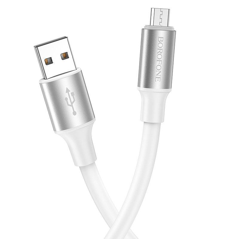Borofone Kaabel BX82 Bountiful - USB to Micro USB - 2,4A 1 metre valge