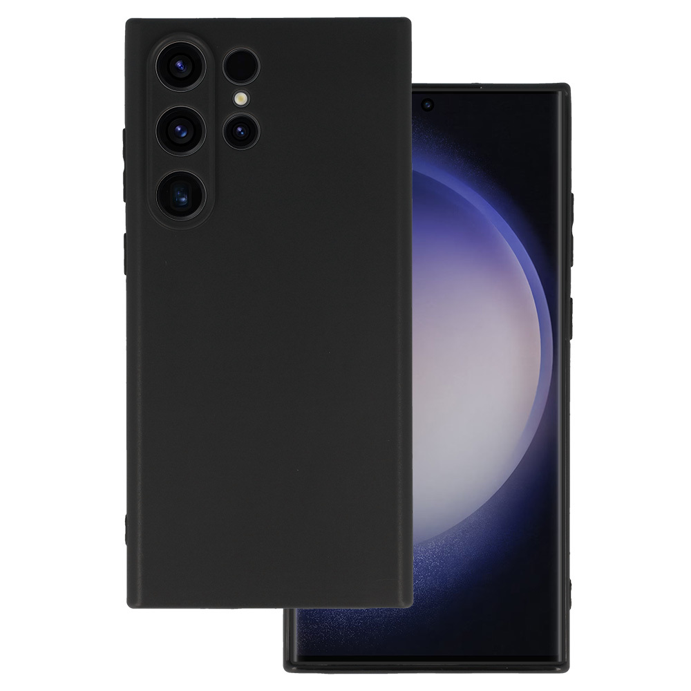 Back Ümbris MATT jaoks SAMSUNG GALAXY S23 ULTRA must