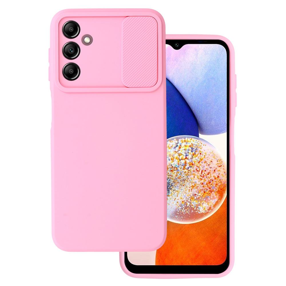 Camshield Soft jaoks Samsung Galaxy A14 4G/5G Light roosa