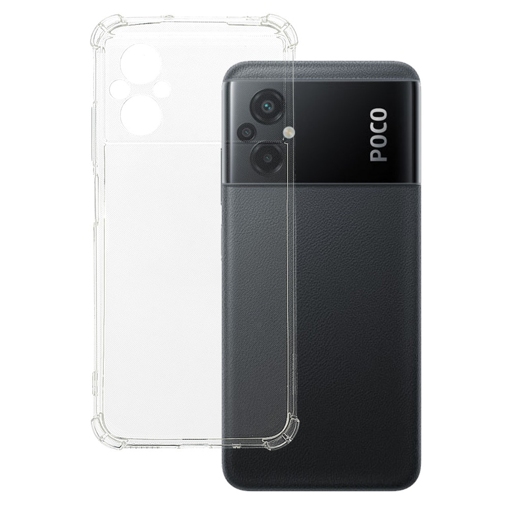 Clin Anti Shock 1,5mm jaoks XIAOMI POCO M5 läbipaistev