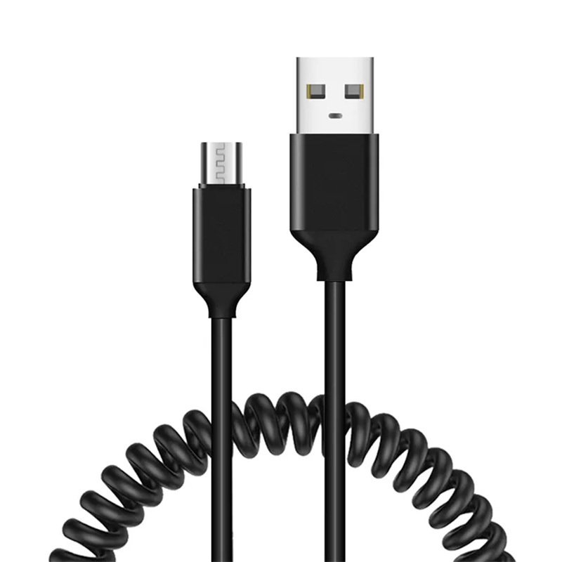 Kaabel coiled  - USB to Micro USB - 2A 1 metre must