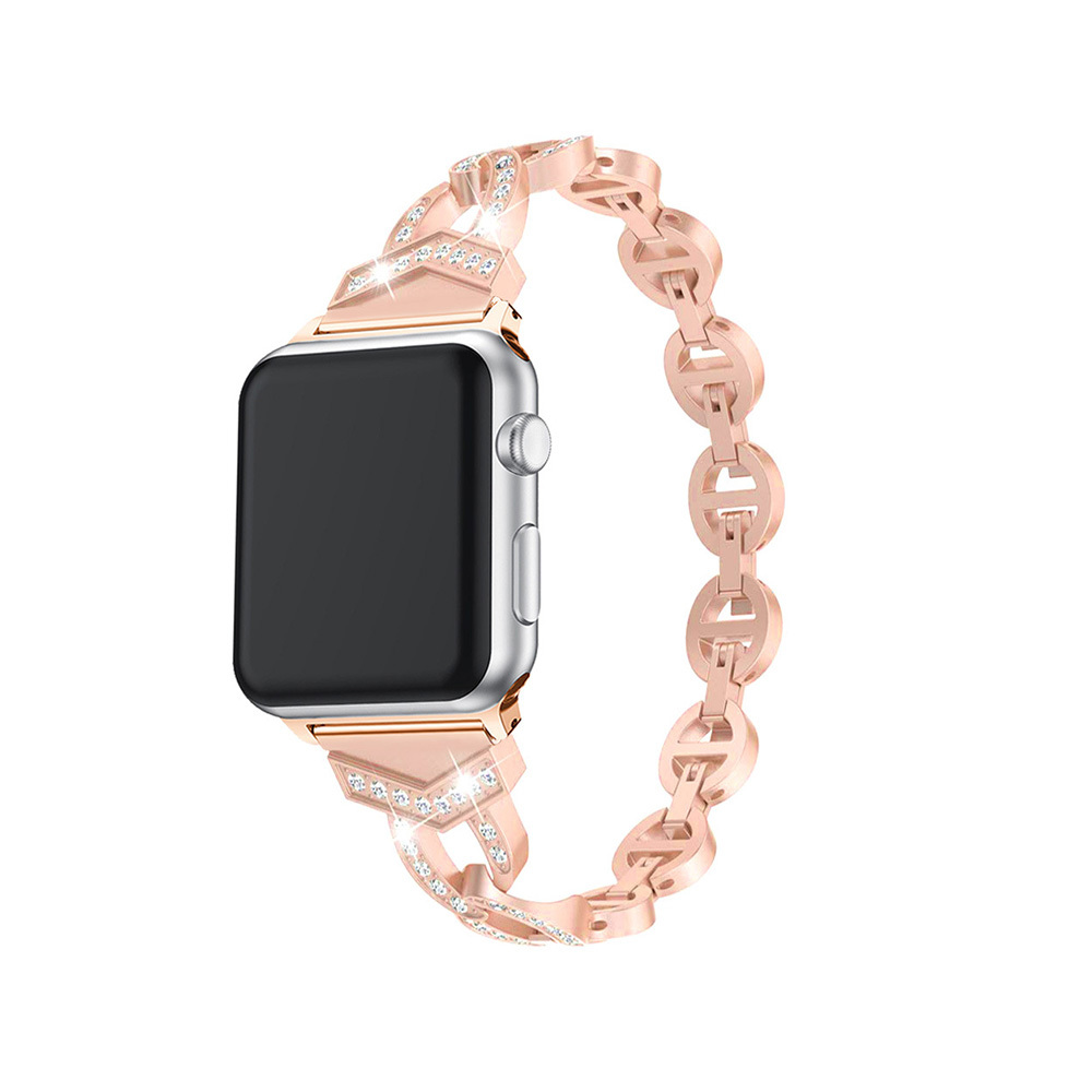 Bracelet loop jaoks Apple Watch 42/44/45 design 3 rose kuldne