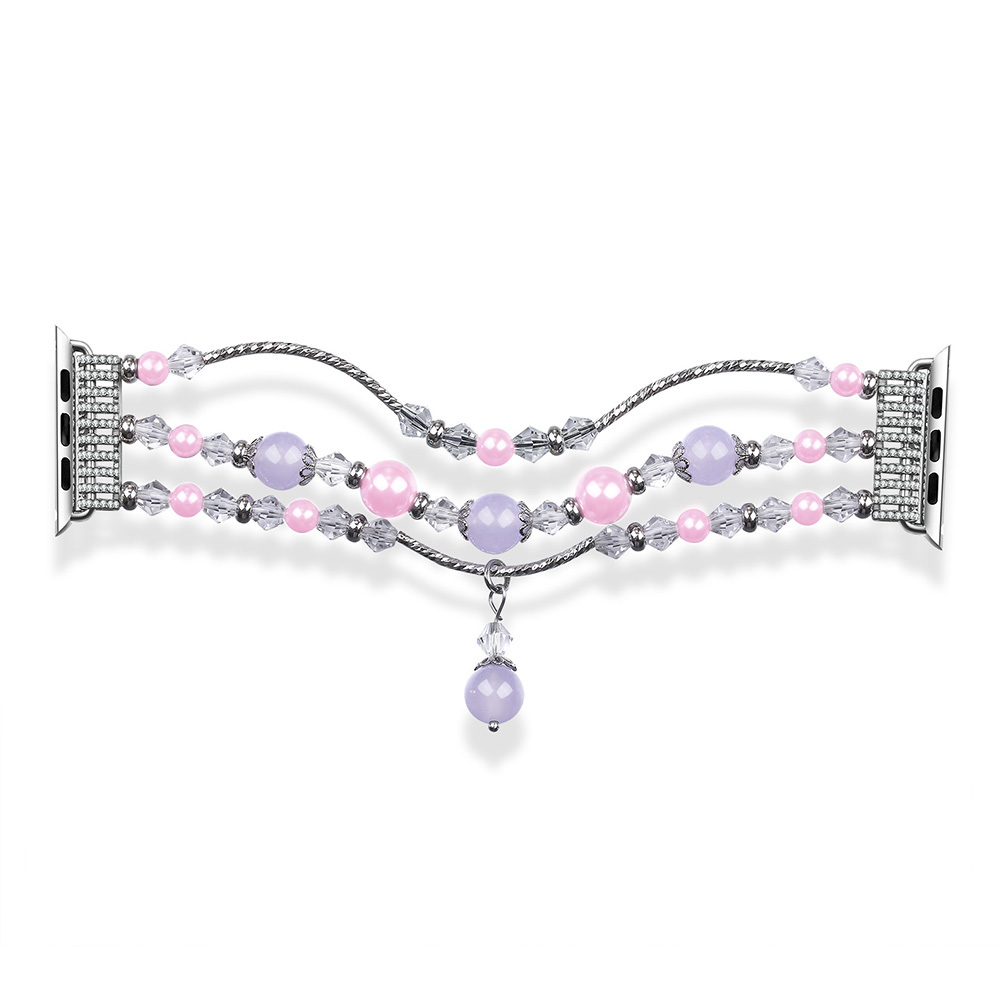 Bracelet loop jaoks Apple Watch 42/44/45 design 4 hõbedane-purple