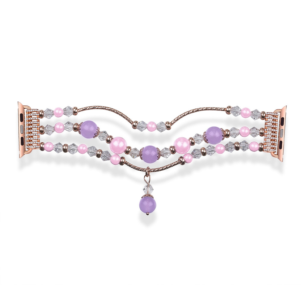 Bracelet loop jaoks Apple Watch 42/44/45 design 4 kuldne-purple