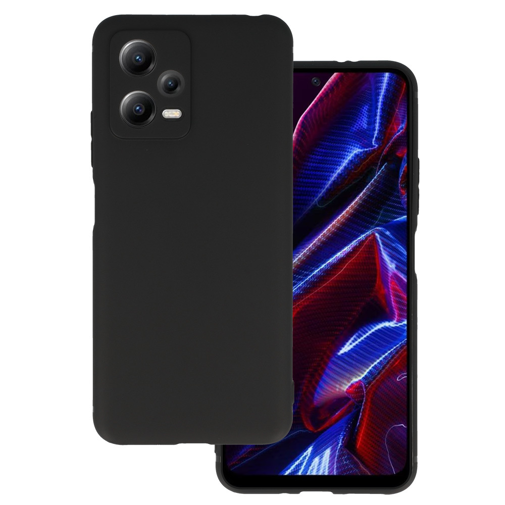 Back Ümbris MATT jaoks XIAOMI REDMI NOTE 12 5G/POCO X5 Must