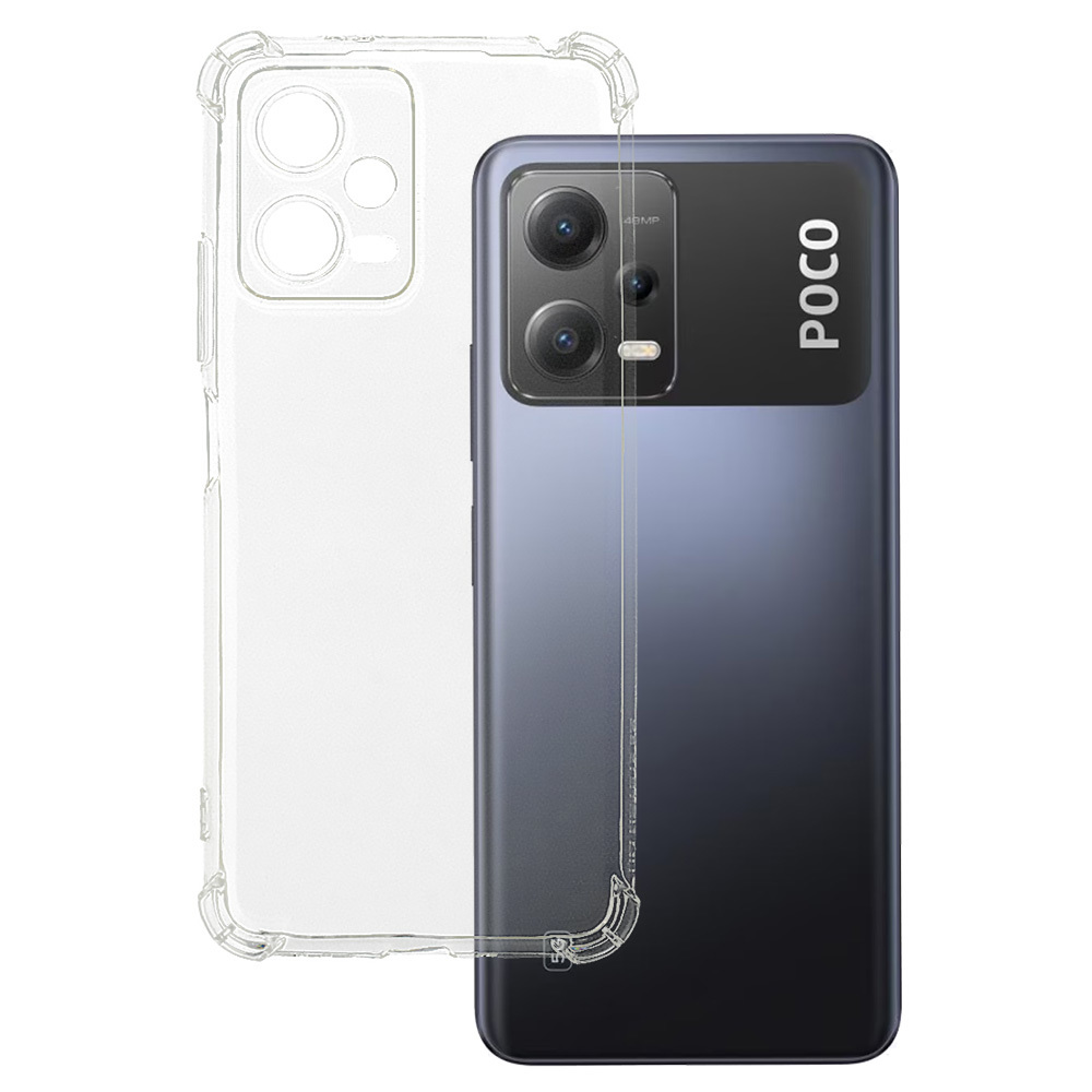 Clin Anti Shock 1,5mm jaoks XIAOMI REDMI NOTE 12 5G/POCO X5 läbipaistev