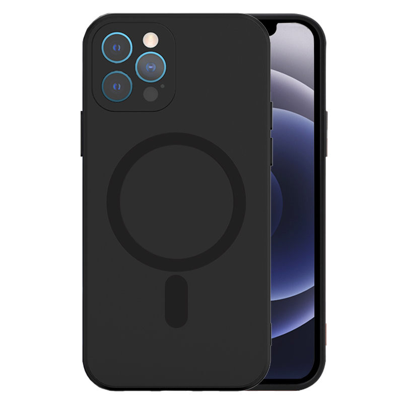 TEL PROTECT MagSilicone Ümbris jaoks Iphone 15 Pro must