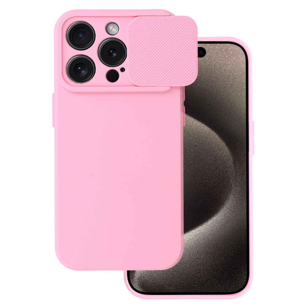 Camshield Soft jaoks Iphone 15 Pro Light roosa