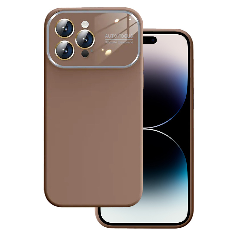 Soft Silicone Lens Ümbris jaoks Iphone 14 Pro Max brown