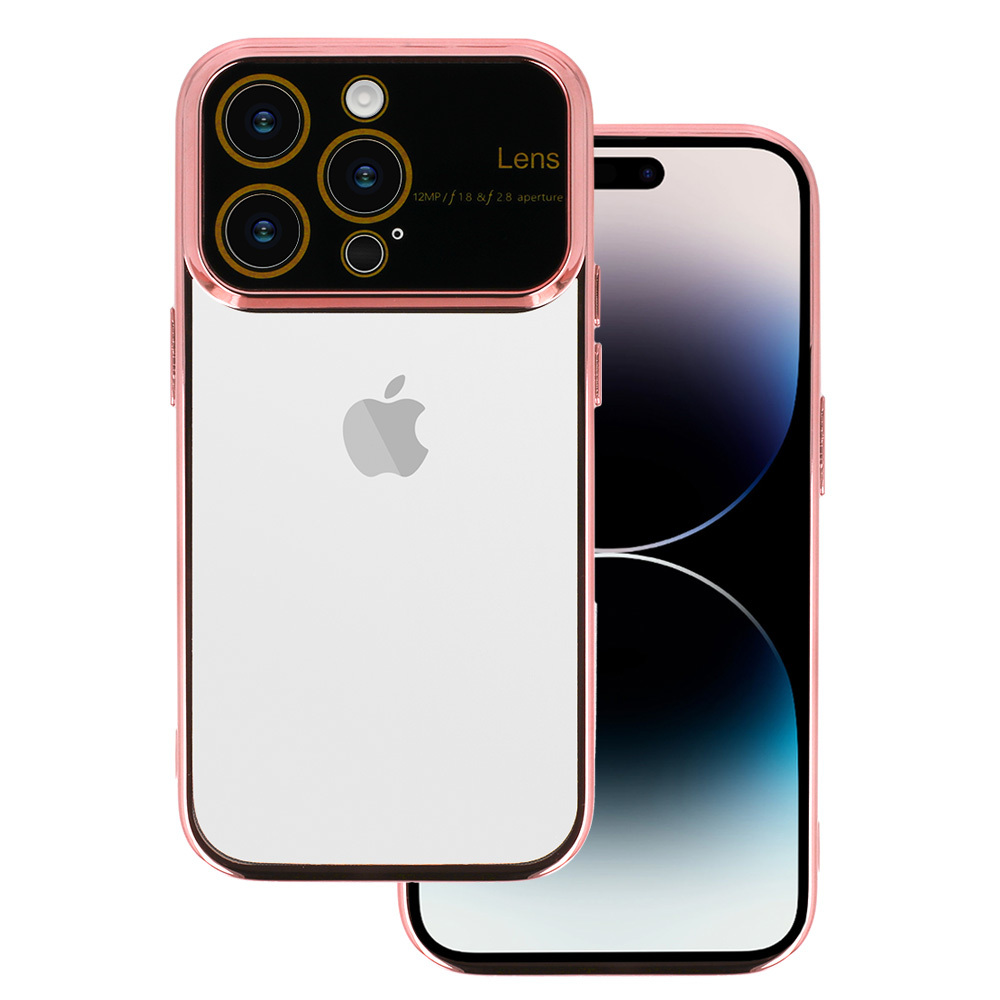 Electro Lens Ümbris jaoks Iphone XR Rose kuldne