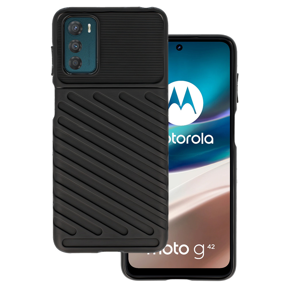 Thunder Ümbris jaoks Motorola Moto G42 Must
