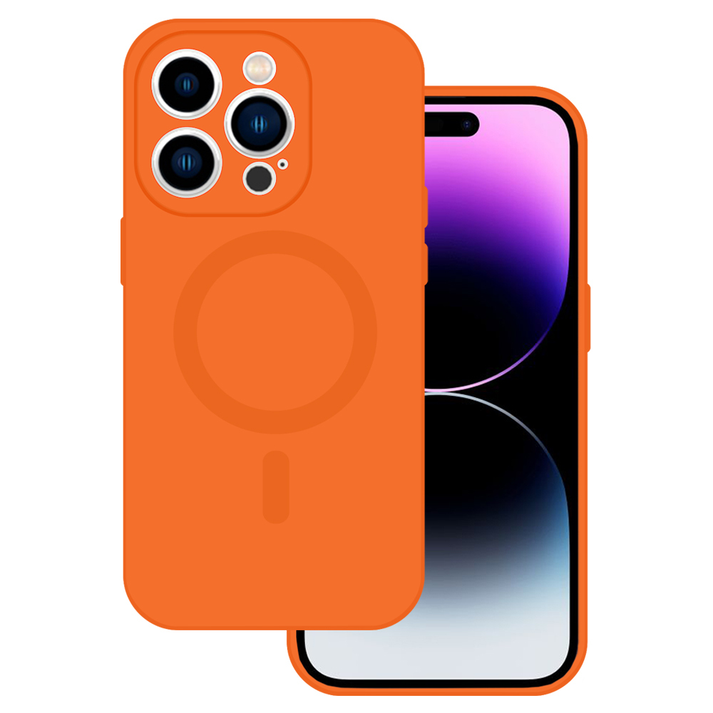 TEL PROTECT MagSilicone Ümbris jaoks Iphone 13 oranž