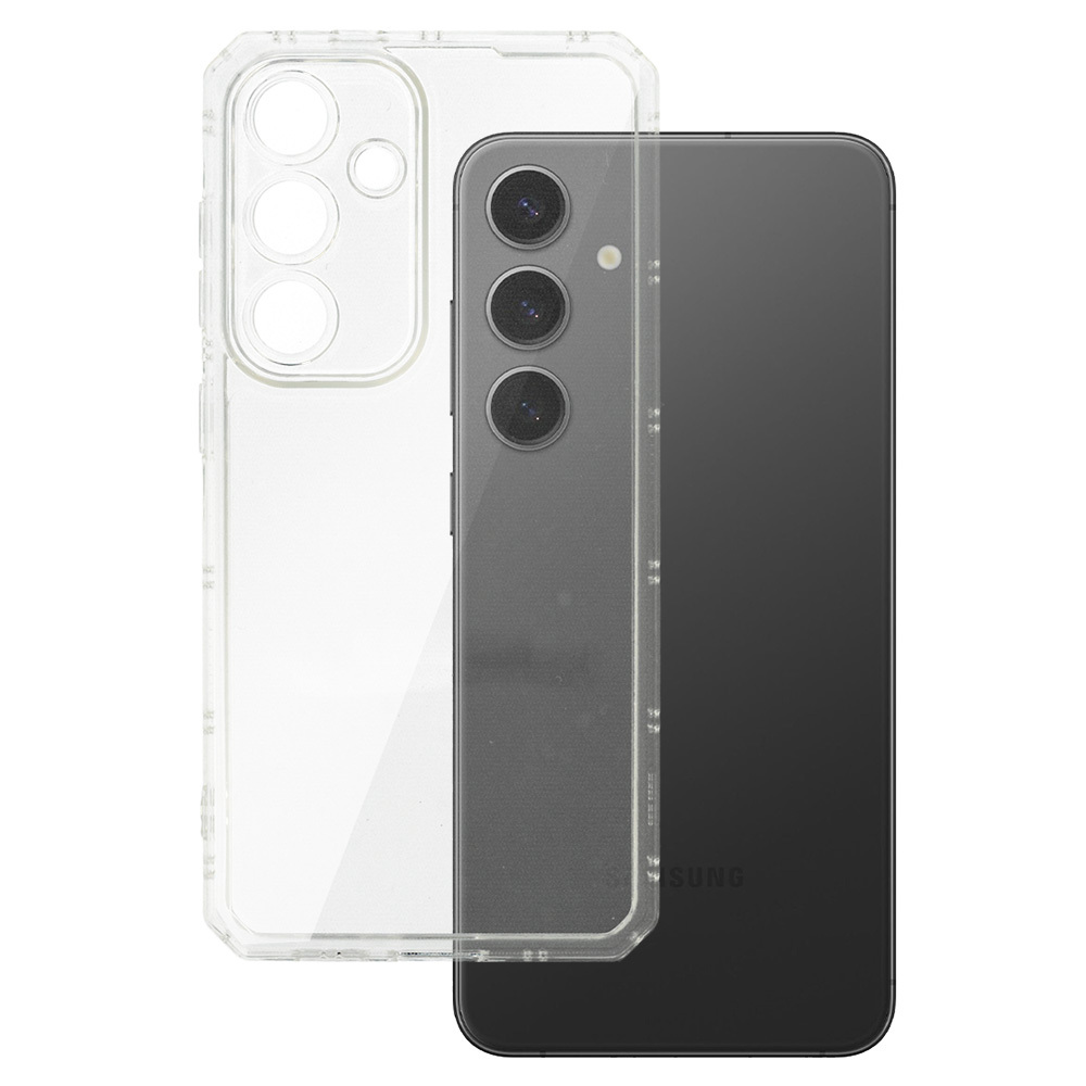 Armor Antishock Ümbris jaoks Samsung Galaxy S24 läbipaistev