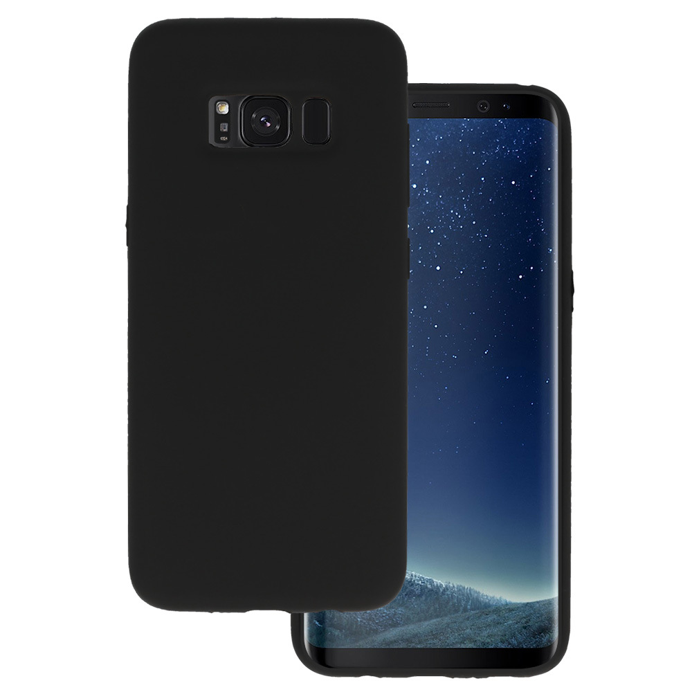 Silicone Lite Ümbris jaoks Samsung Galaxy S8 must