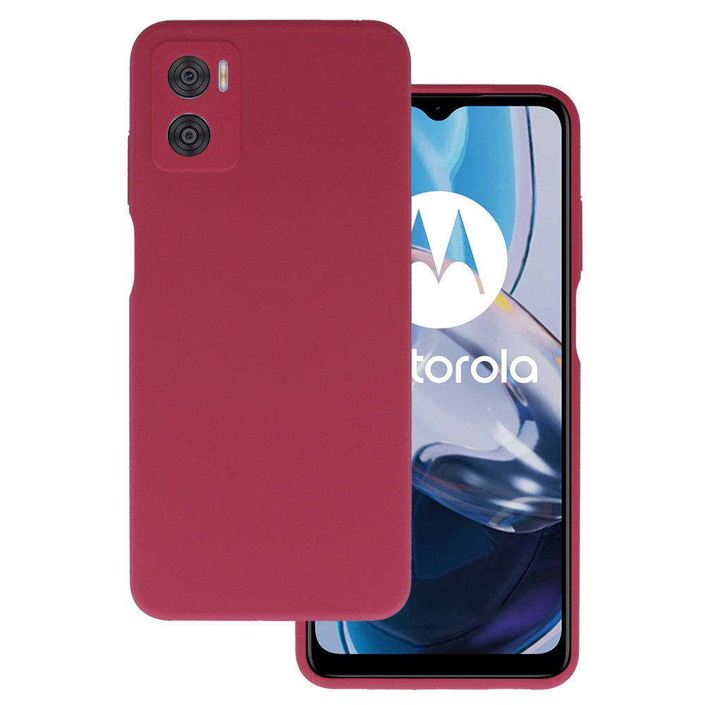 Silicone Lite Ümbris jaoks Motorola Moto E22/E22i burgundia