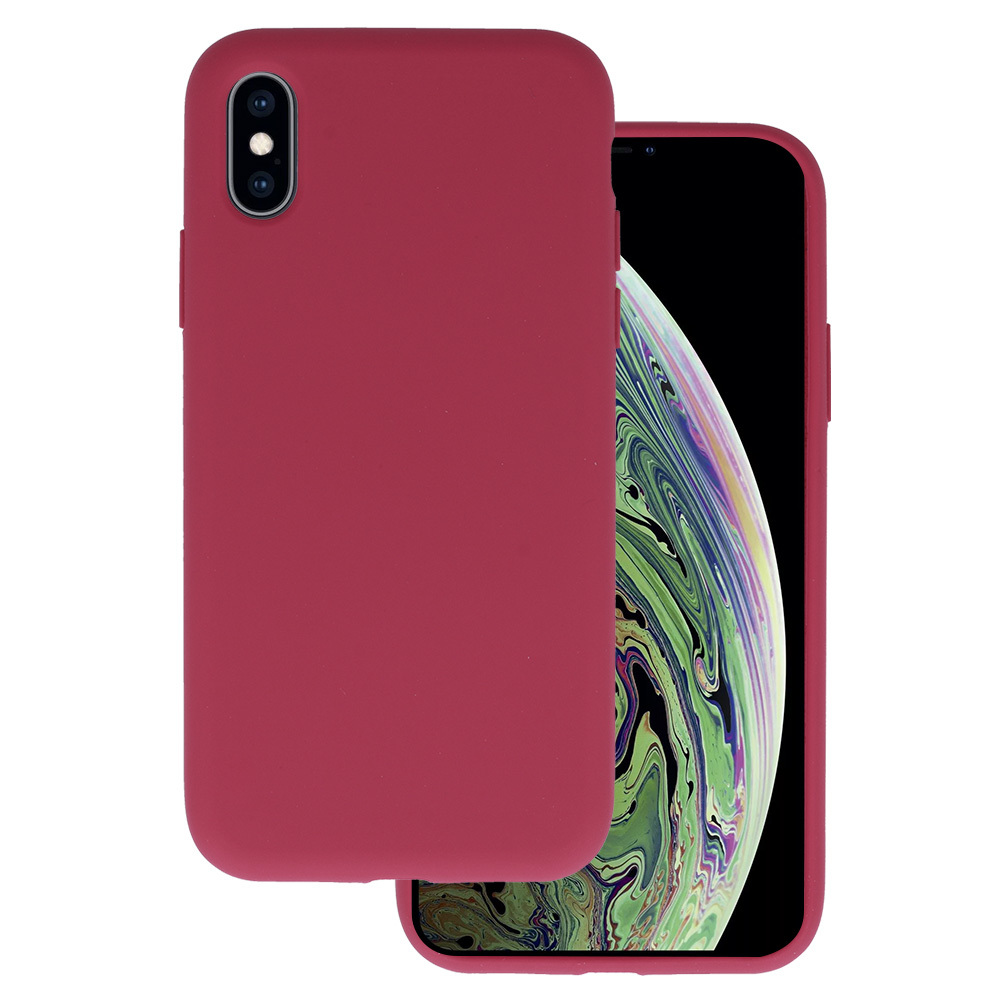 Silicone Lite Ümbris jaoks Iphone X/XS burgundia