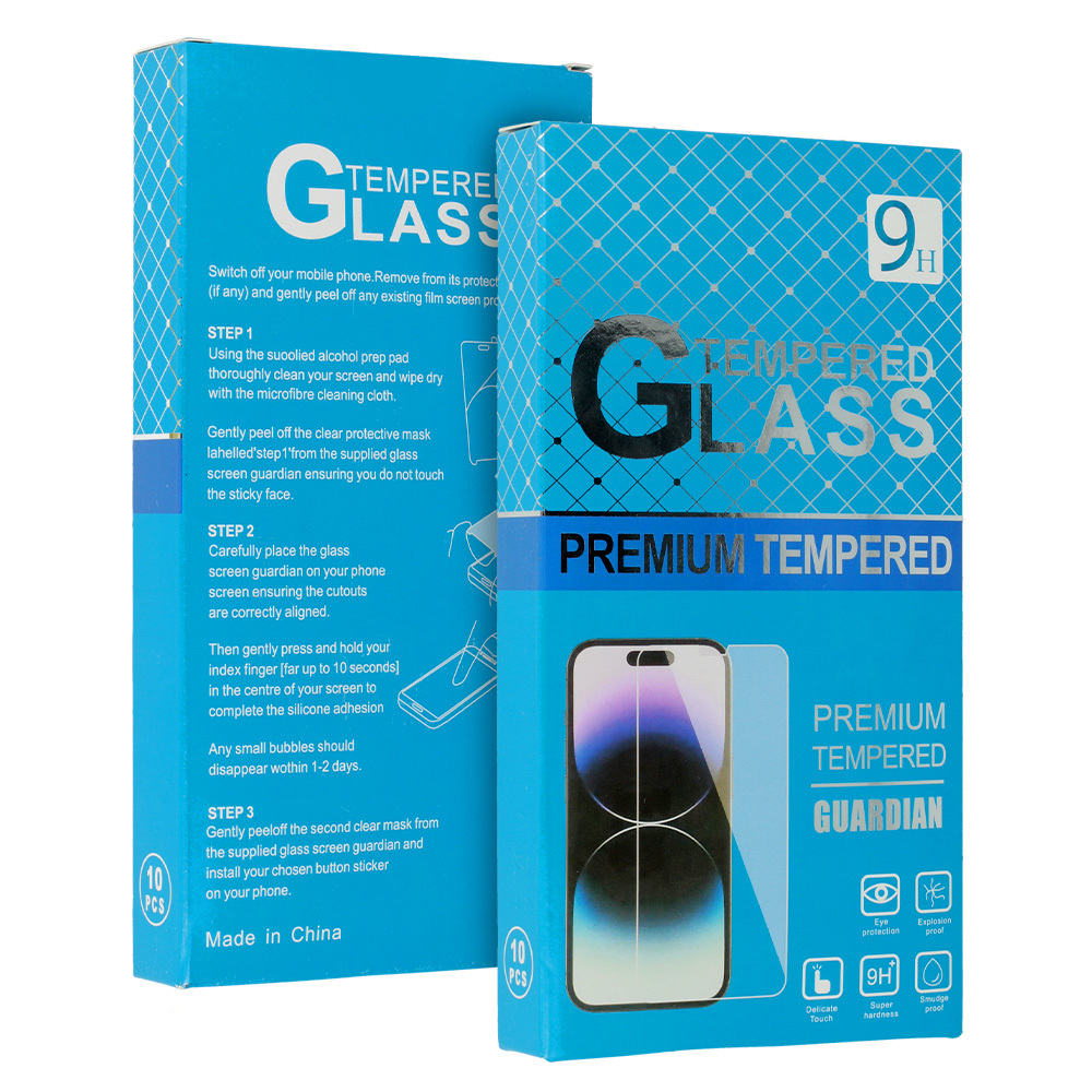 Tempered glass Sinine Multipack (10 in 1) jaoks SAMSUNG GALAXY S24 PLUS (with fingerprint unlock)