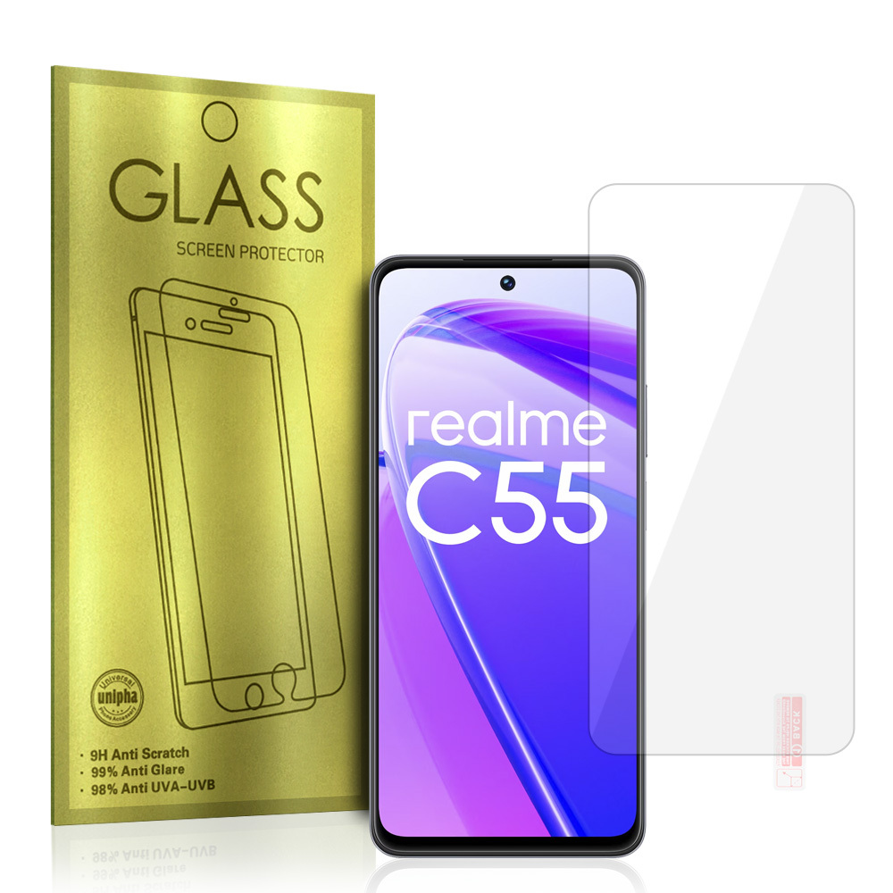 Karastatud klaas kuldne jaoks REALME C55