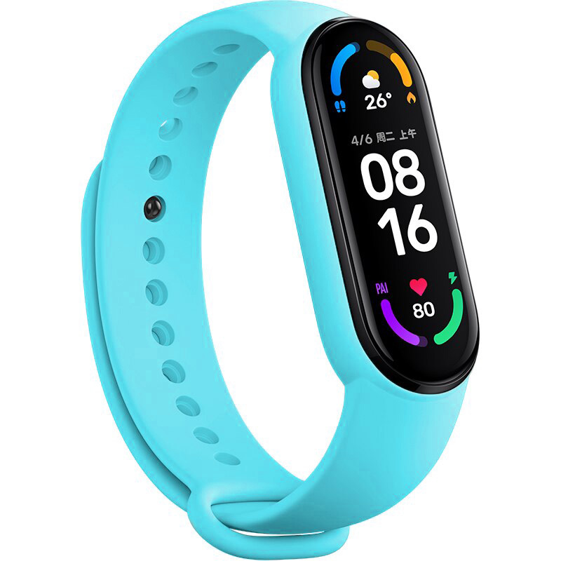 Wristband jaoks Xiaomi Mi Band 5/6/7 light sinine