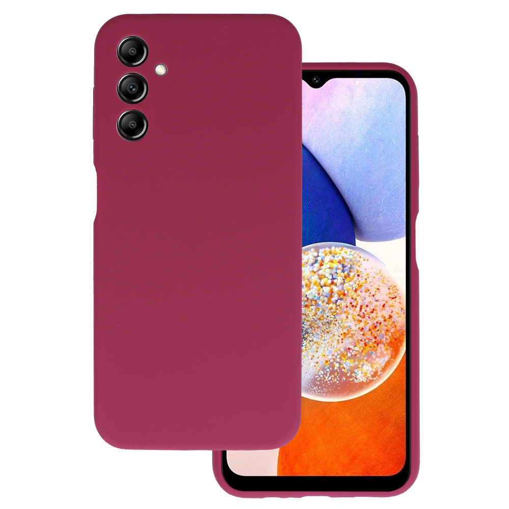 Silicone Lite Ümbris jaoks Samsung Galaxy M34 5G burgundia
