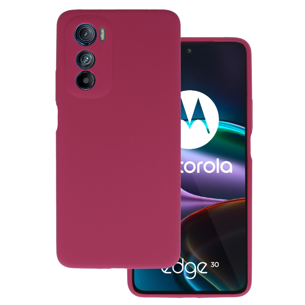 Silicone Lite Ümbris jaoks Motorola Edge 30 burgundia