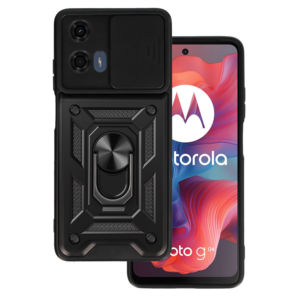 Slide Camera Armor Ümbris jaoks Motorola Moto G24 Must