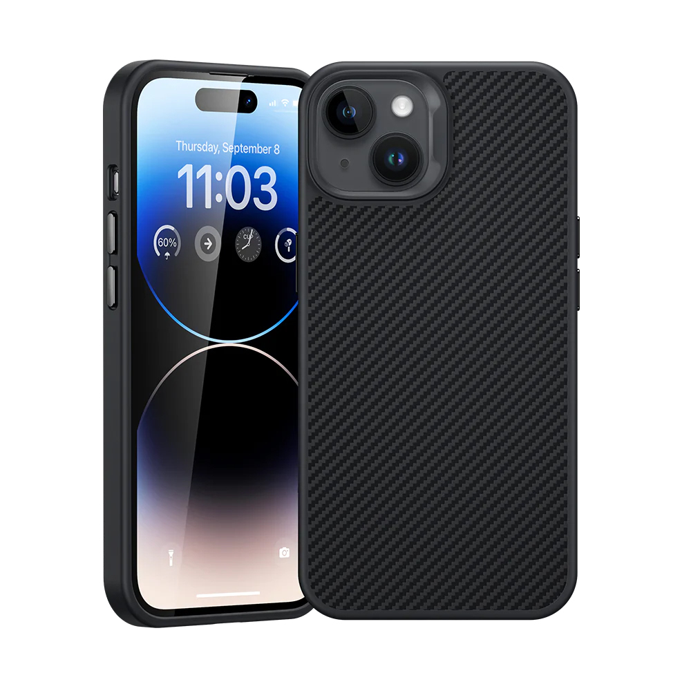 Benks Magnetic Hybrid Armor Pro Kevlar Ümbris Metal Frame 600D jaoks Iphone 15 Plus must
