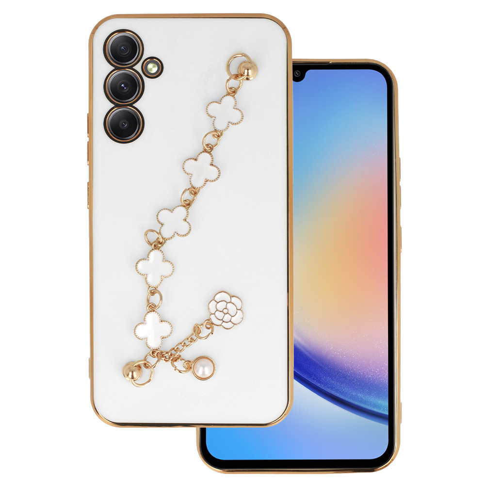 Trend Ümbris jaoks Samsung Galaxy A34 5G design 3 valge