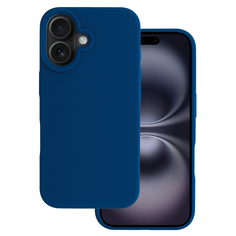 Tel Protect Silicone Premium jaoks Iphone 16 tumesinine