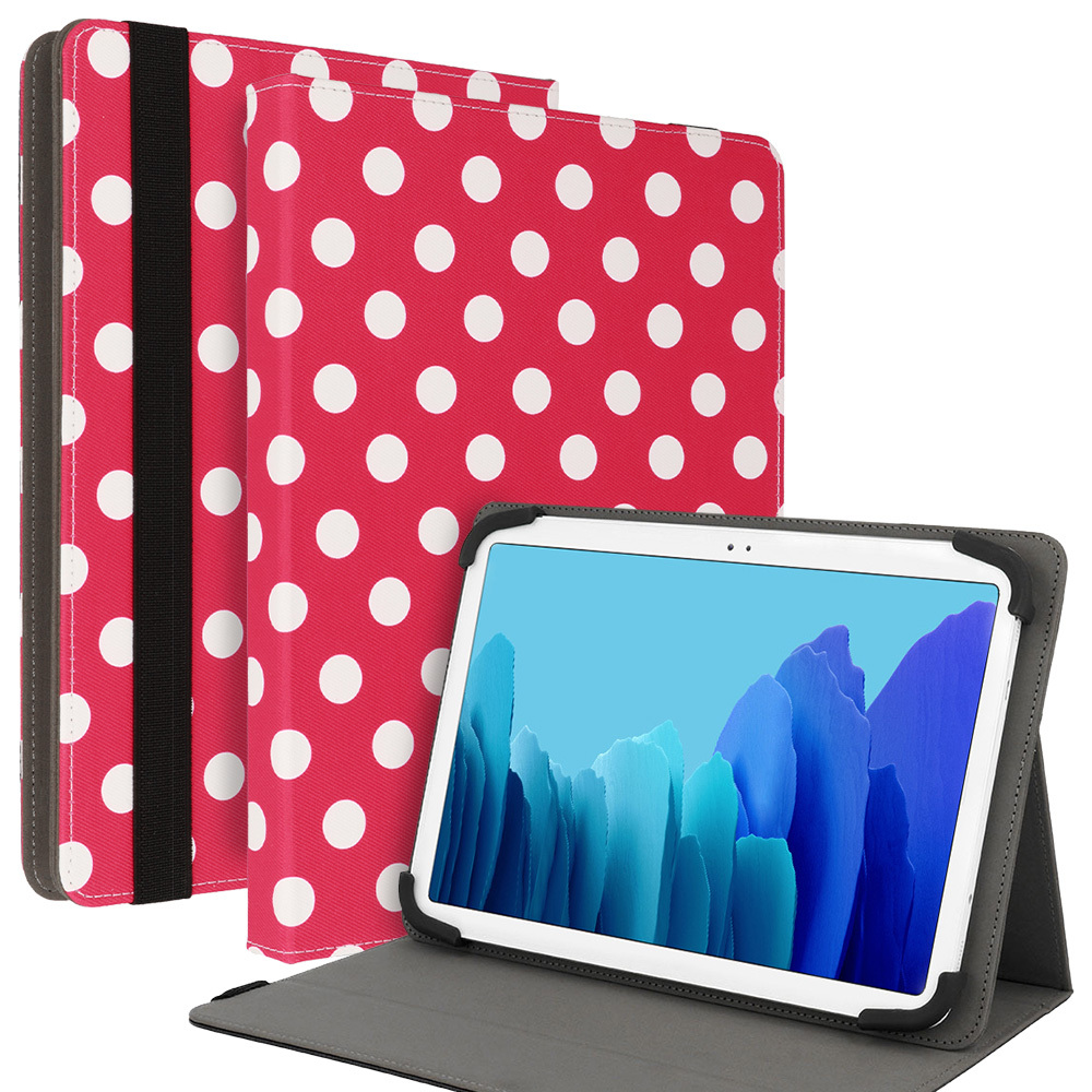 Wonder Canvas Tablet Ümbris 10 inches punane polka-dot