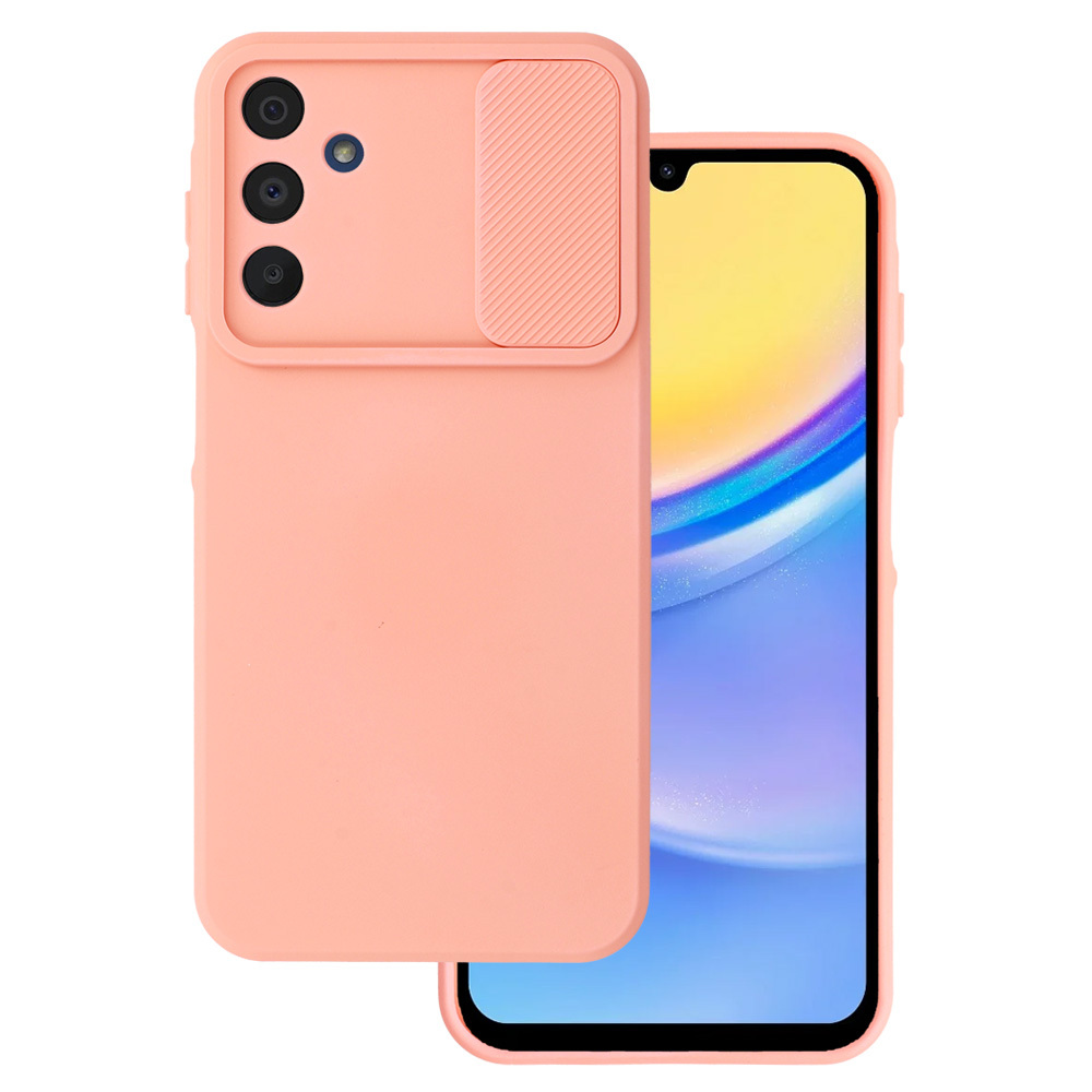 Camshield Soft jaoks Samsung Galaxy A15 4G/5G Salmon