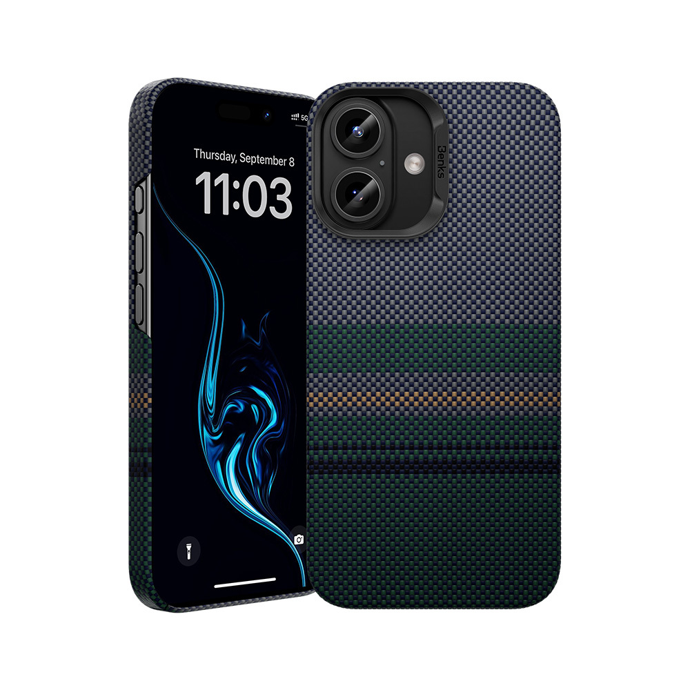 Benks Magnetic Armor Air Aurora Kevlar 600D Ümbris (0064) jaoks Iphone 16 Plus