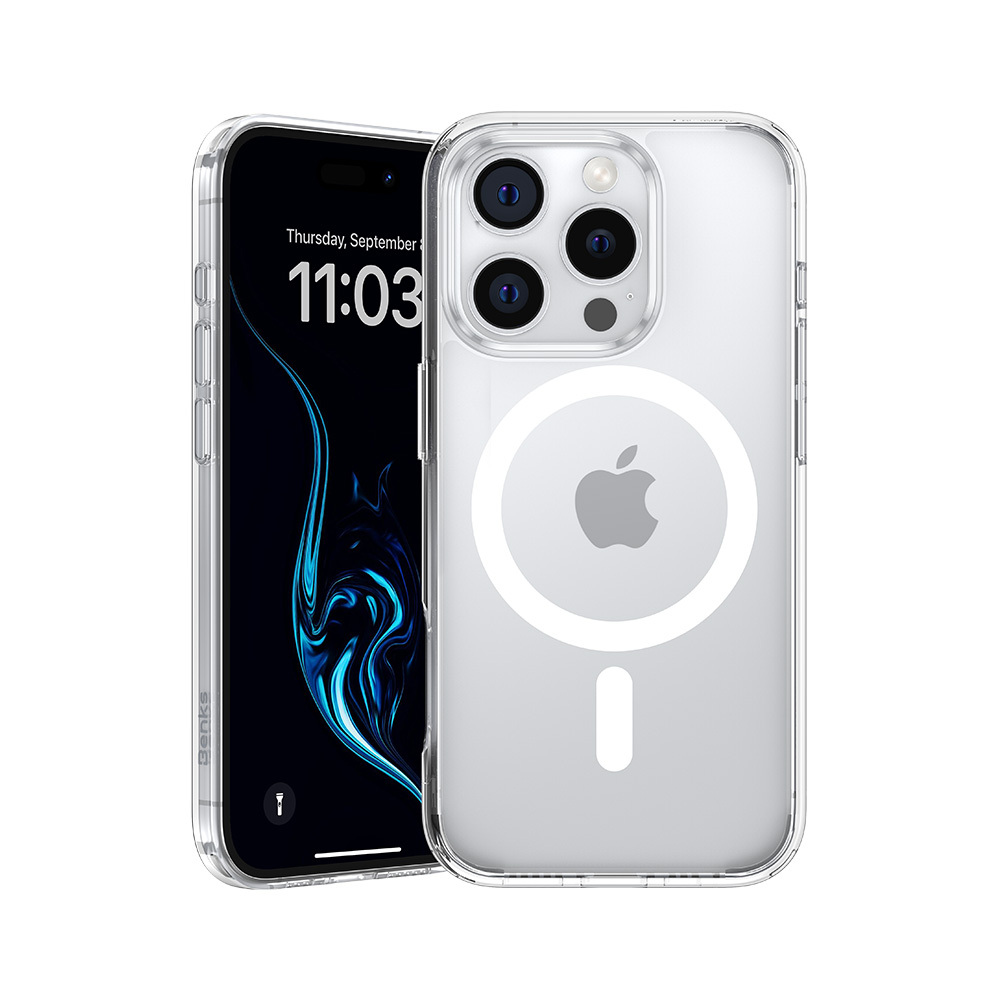 Benks Magnetic Lucent Pro Ümbris jaoks Iphone 16 Pro läbipaistev