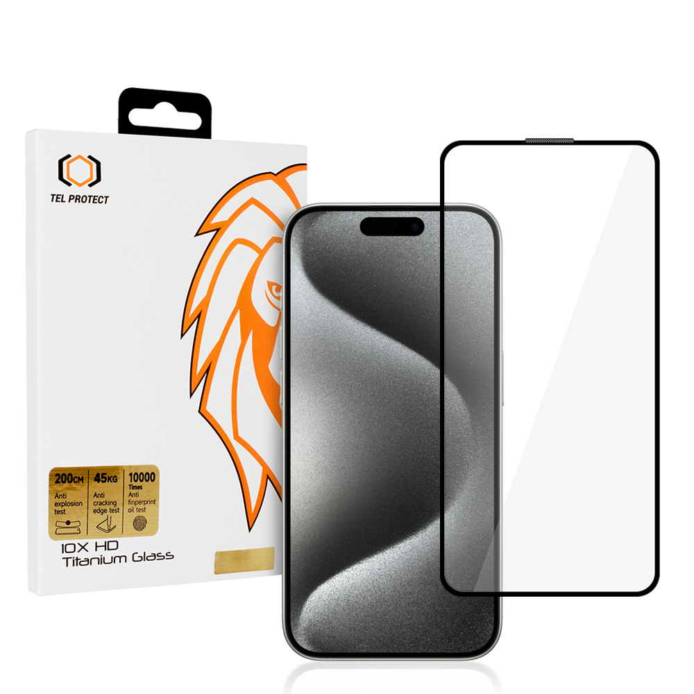 Tempered glass Tel Protect 10X HD Titanium jaoks Iphone 16 Pro Max