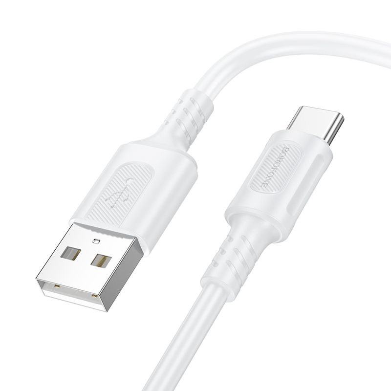 Borofone Kaabel BX111 Feliz - USB to Type C - 3A 1 metre valge
