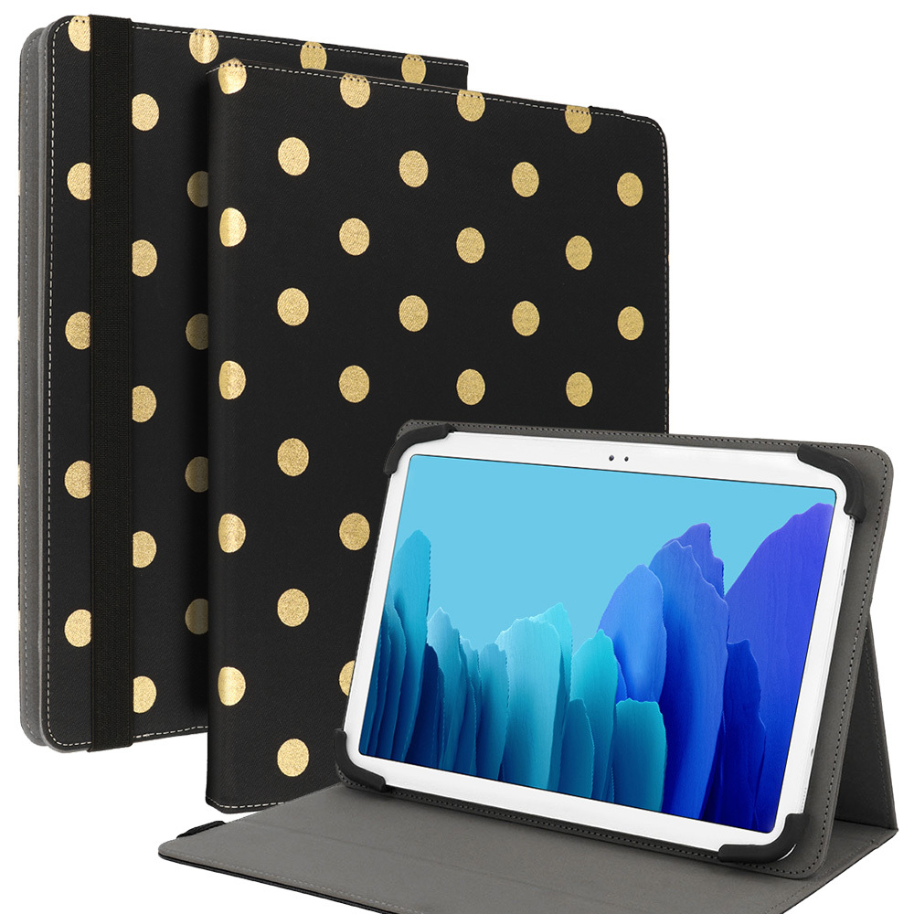 Wonder Canvas Tablet Ümbris 13 inches kuldne polka-dot