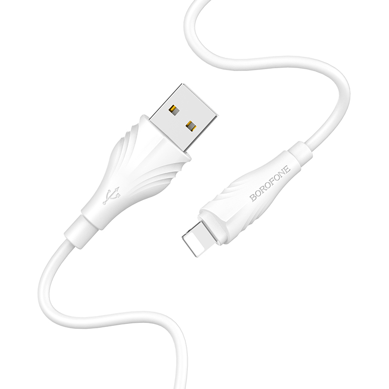 Borofone Kaabel BX18 Optimal - USB to Lightning - 2A 1 metre valge